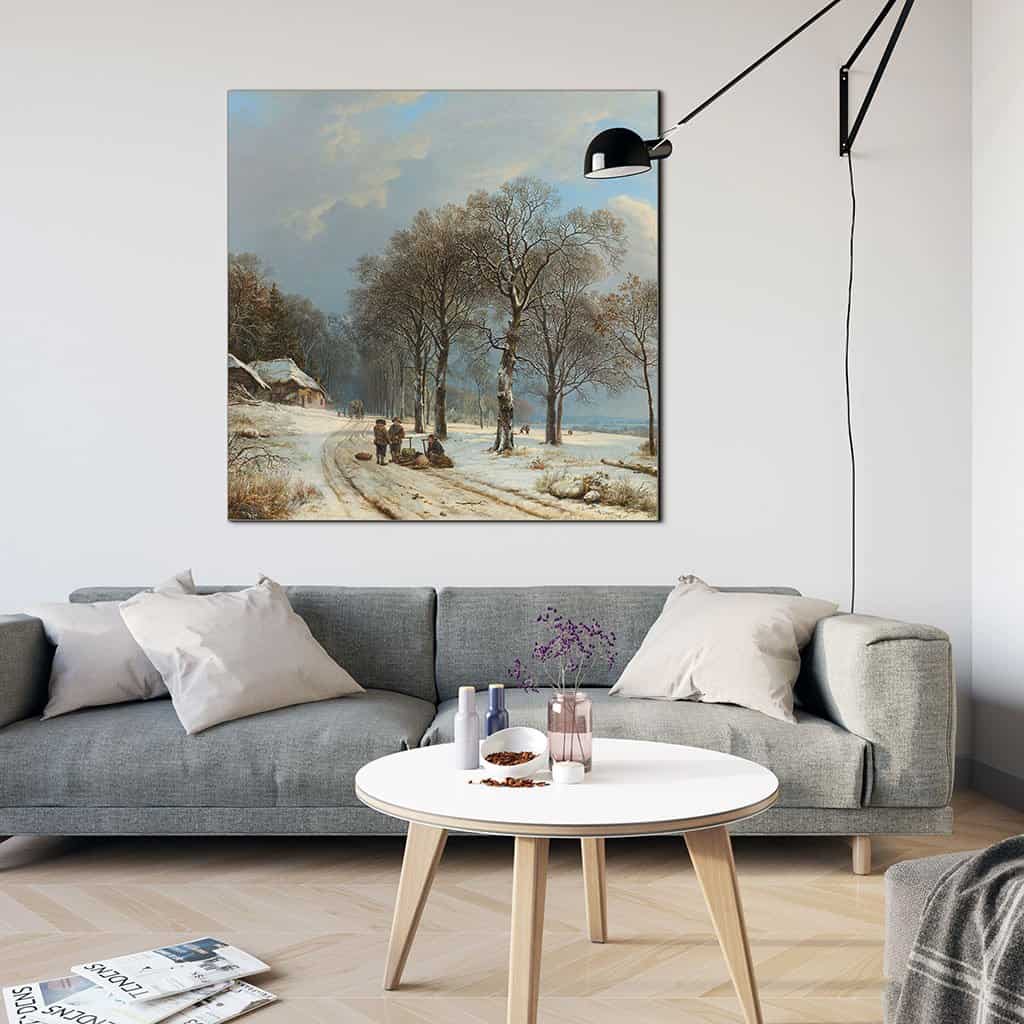 Winter landschap (Barend Cornelis Koekoek)
