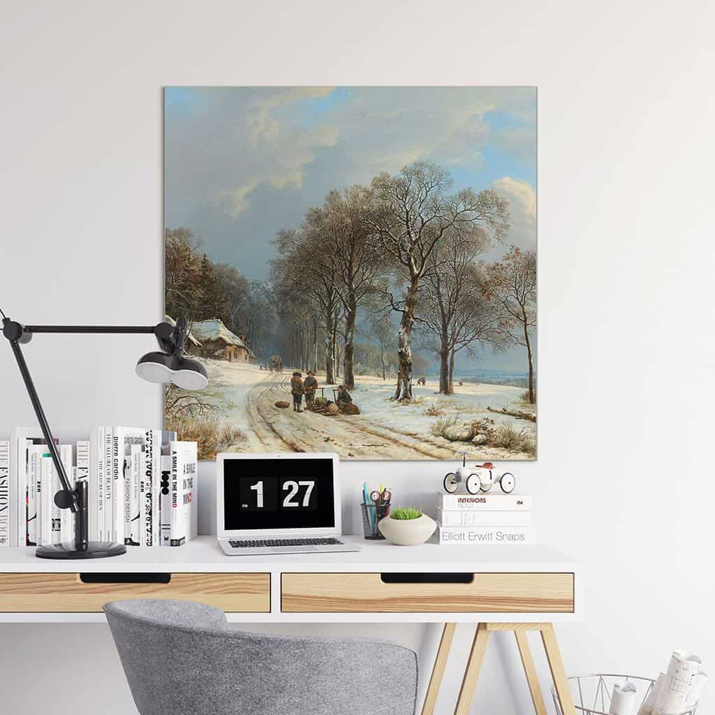 Winter landschap (Barend Cornelis Koekoek)