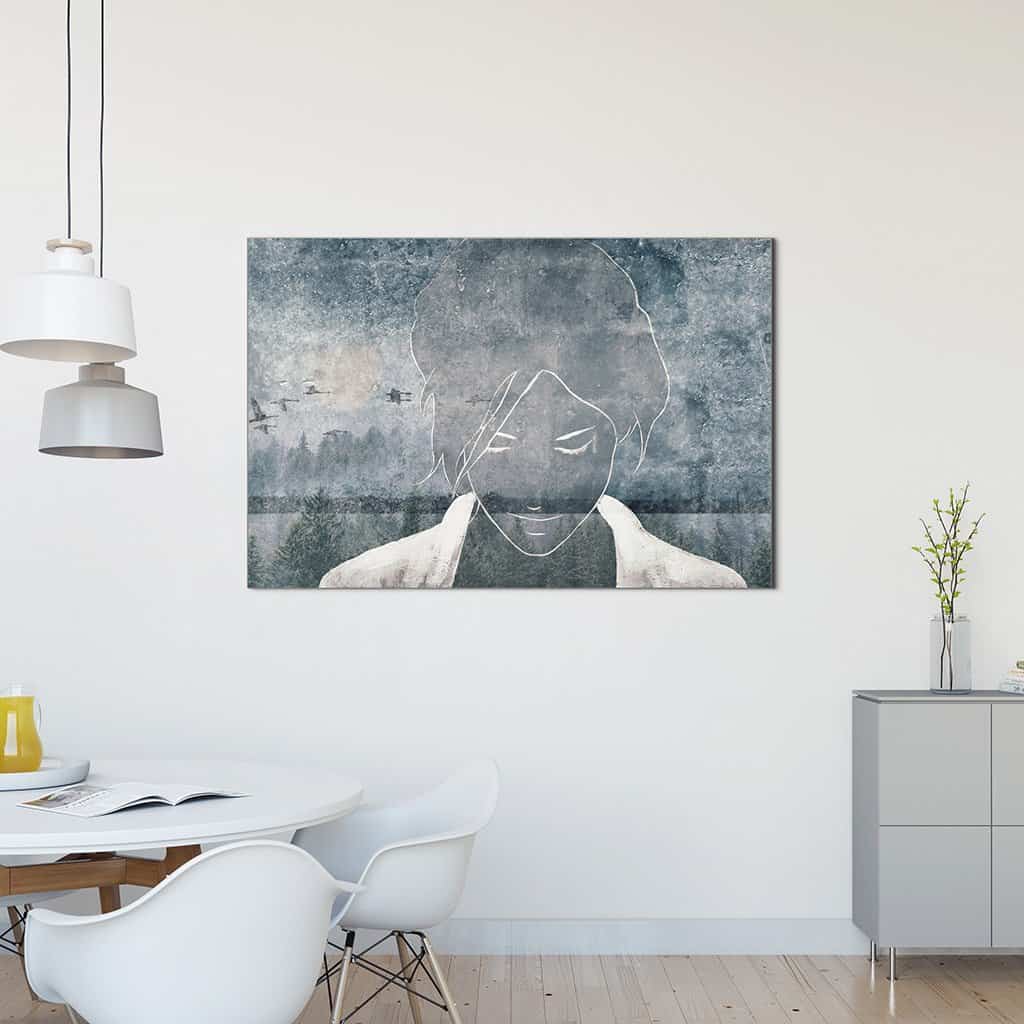 Contour van een vrouw