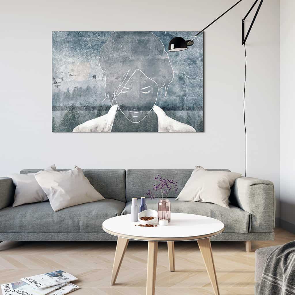 Contour van een vrouw