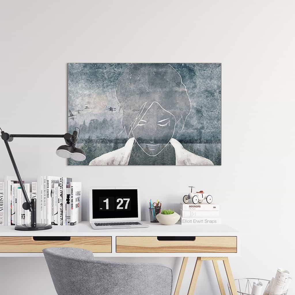 Contour van een vrouw