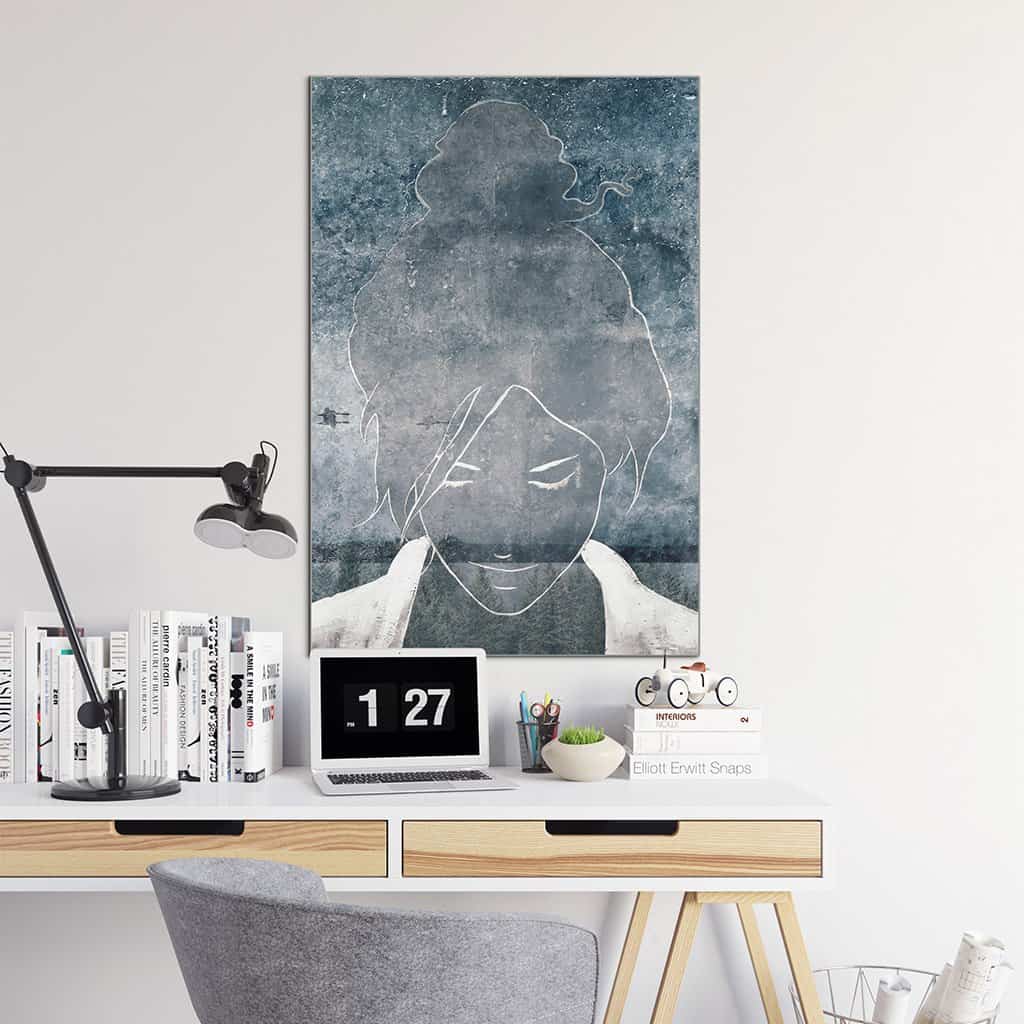 Contour van een vrouw