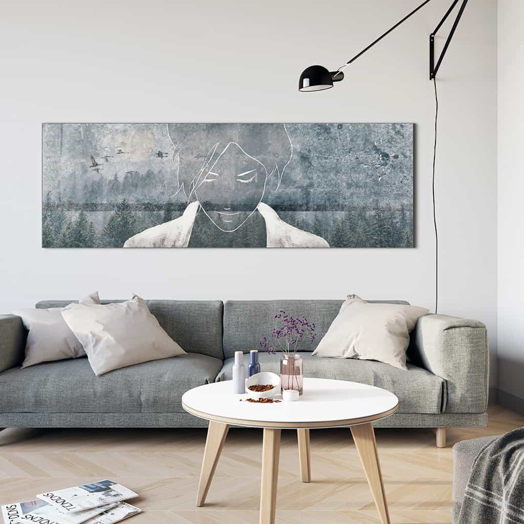 Contour van een vrouw