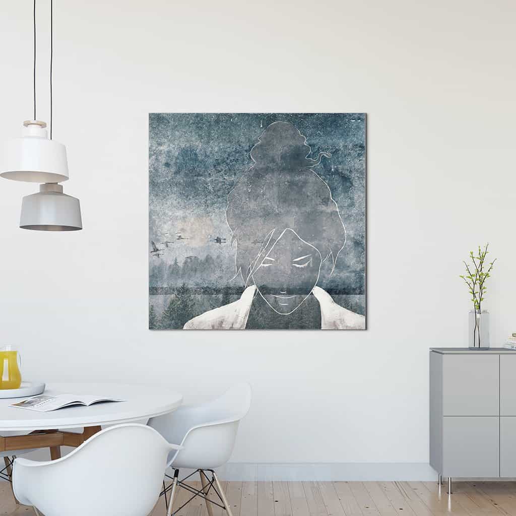 Contour van een vrouw