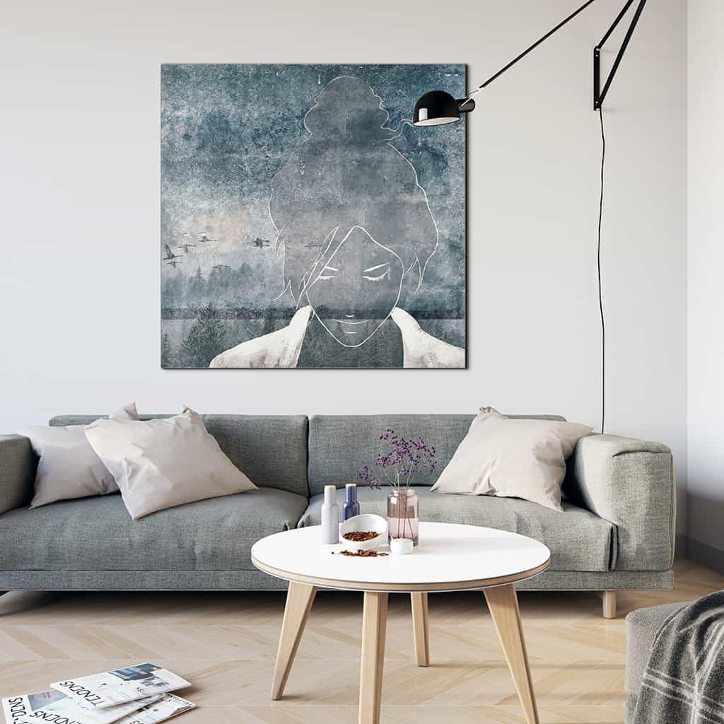 Contour van een vrouw