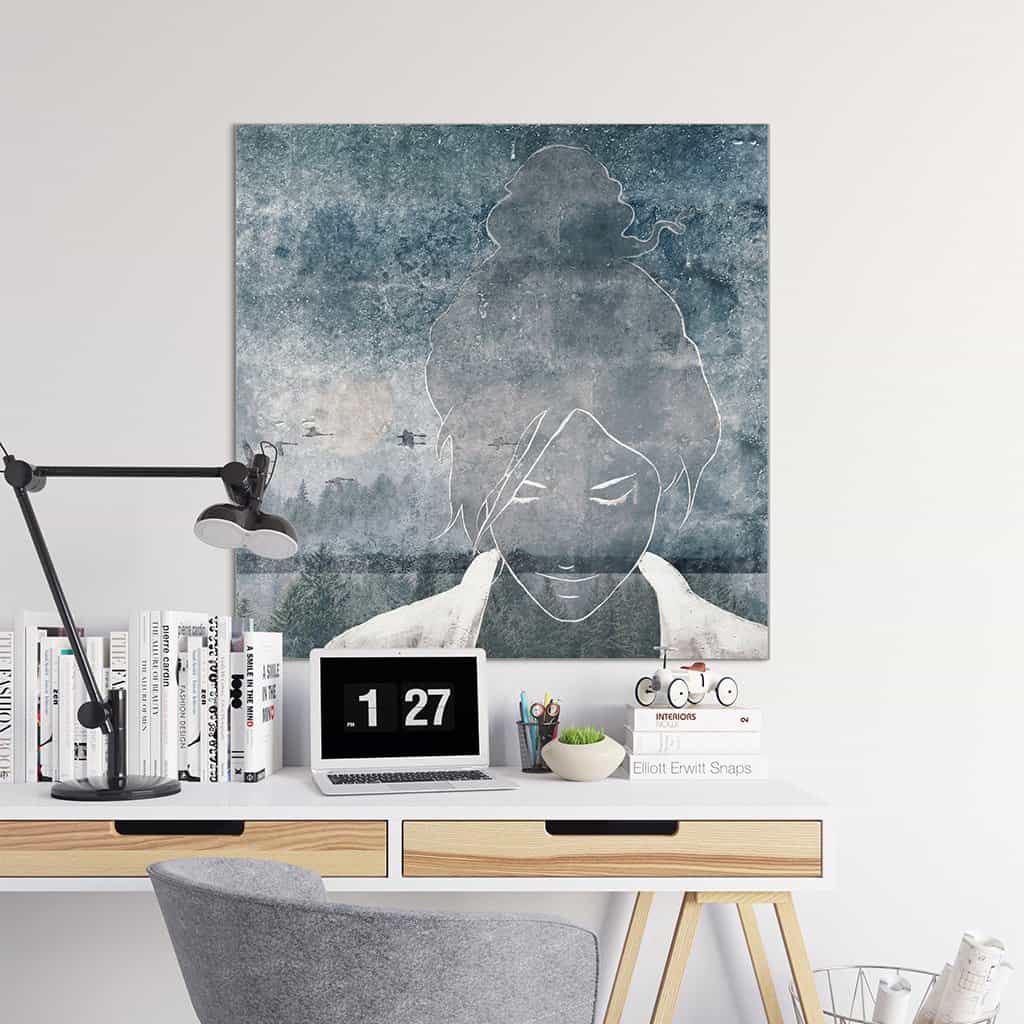 Contour van een vrouw