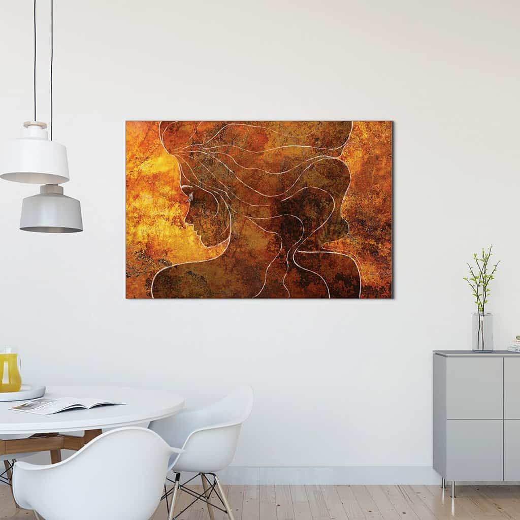 Contour van een vrouw