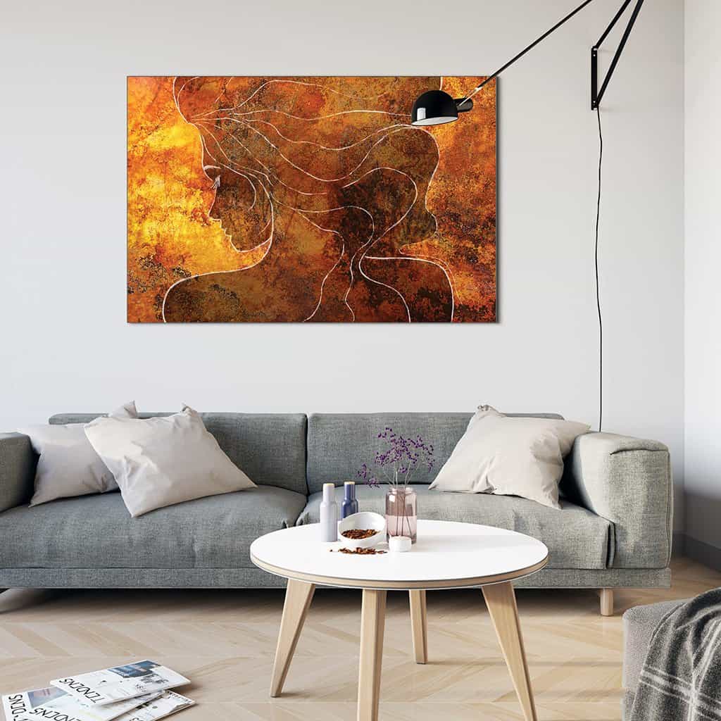 Contour van een vrouw