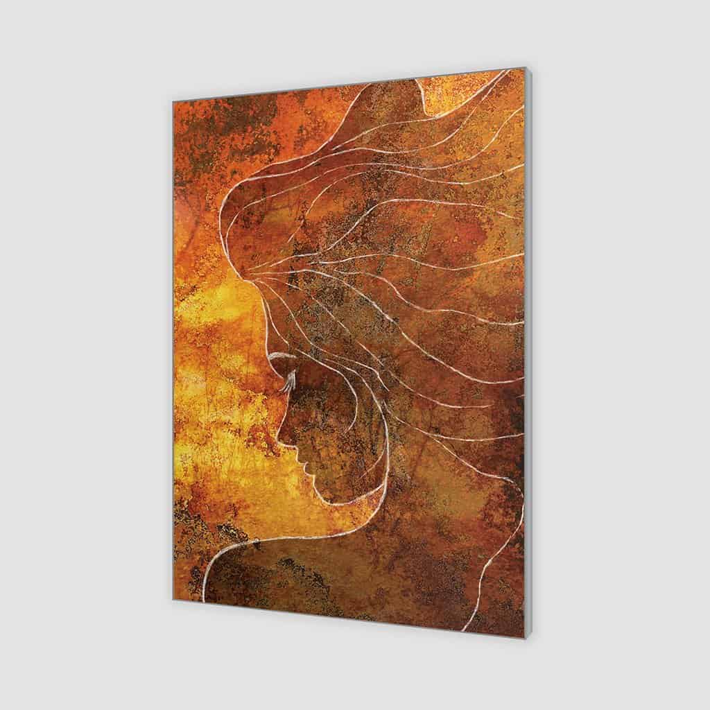 Contour van een vrouw