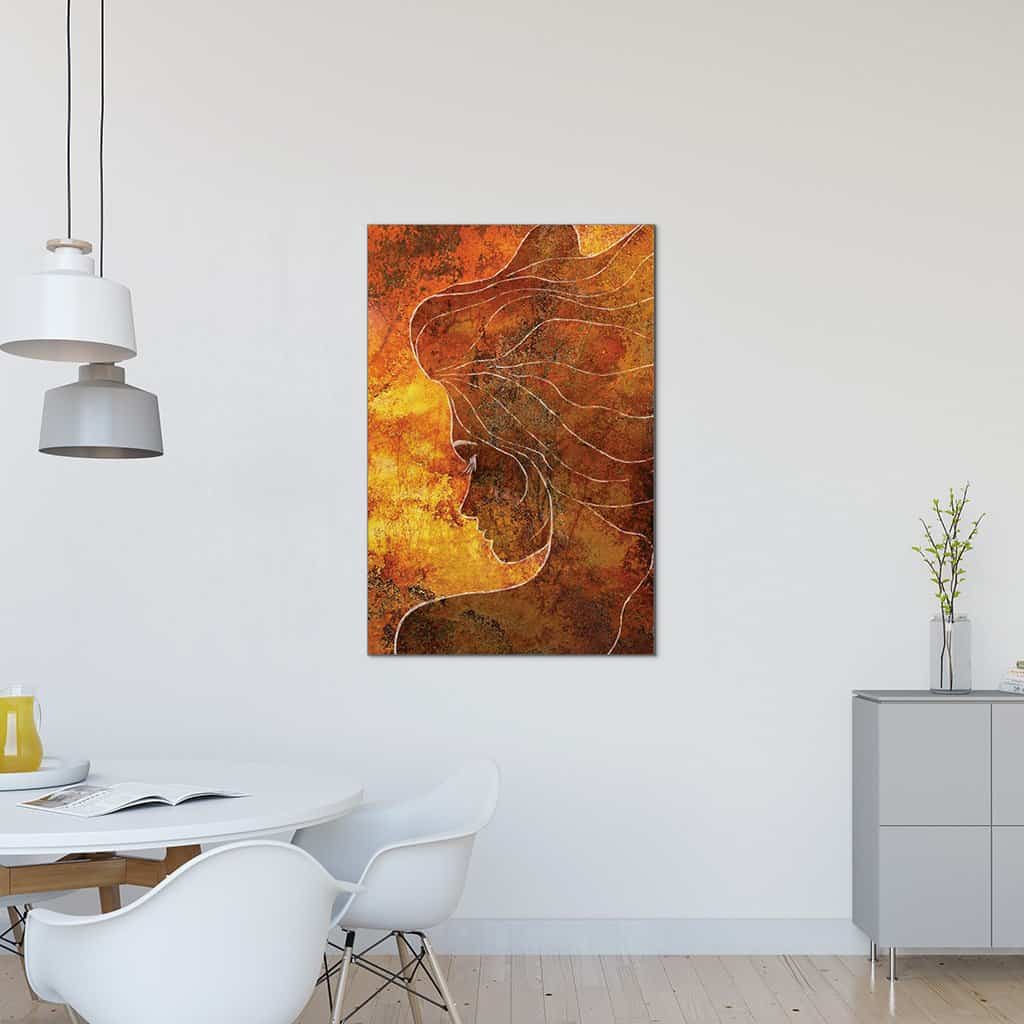 Contour van een vrouw