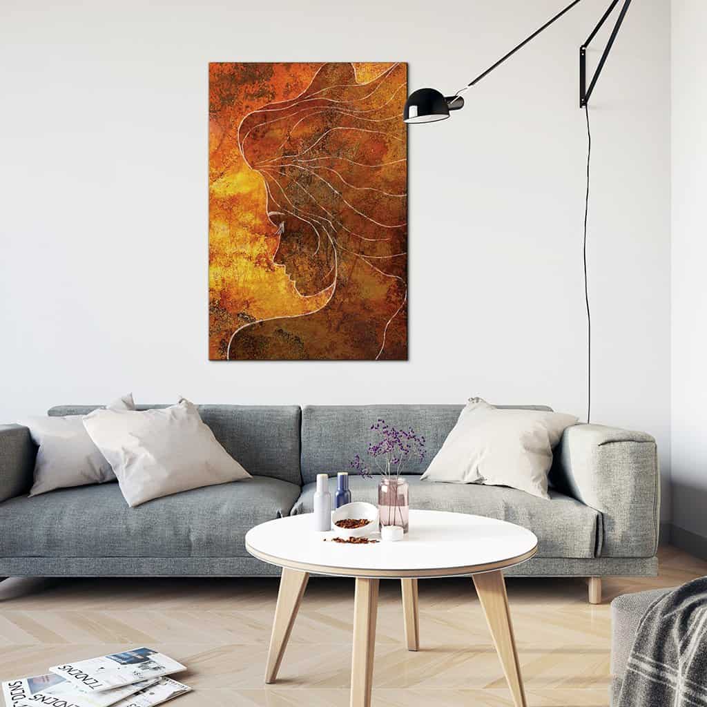 Contour van een vrouw