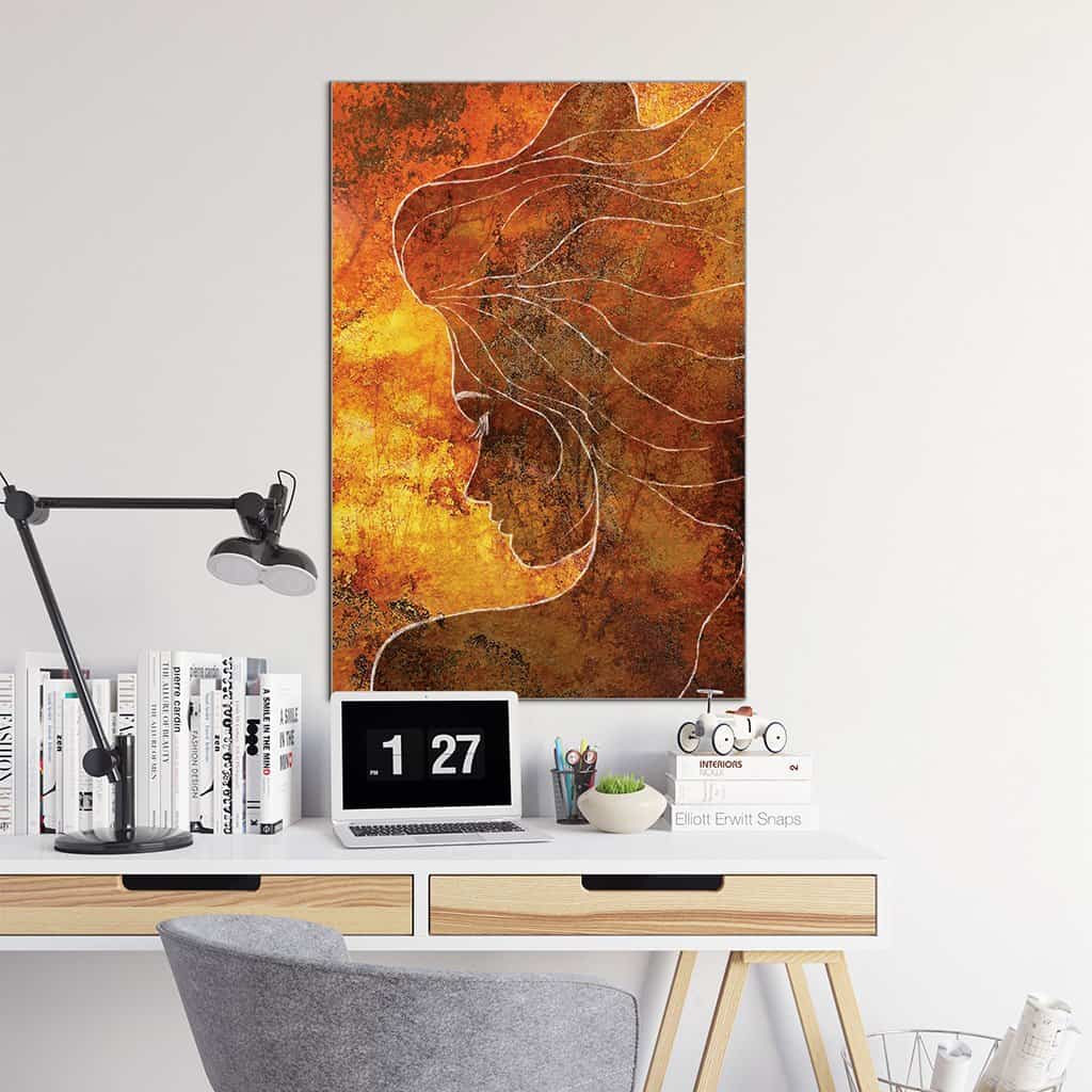 Contour van een vrouw