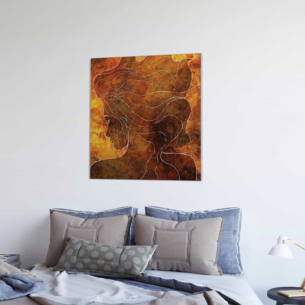 Contour van een vrouw