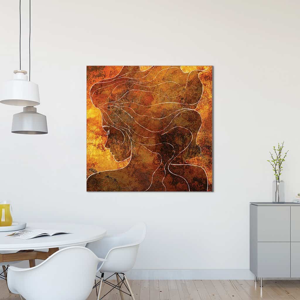 Contour van een vrouw