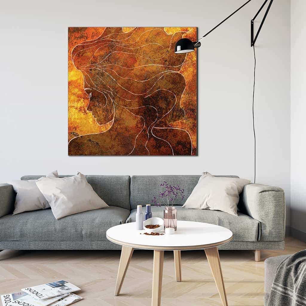 Contour van een vrouw