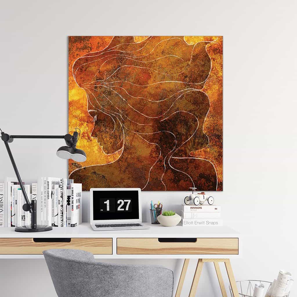 Contour van een vrouw