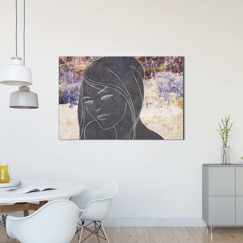 Contour van een vrouw