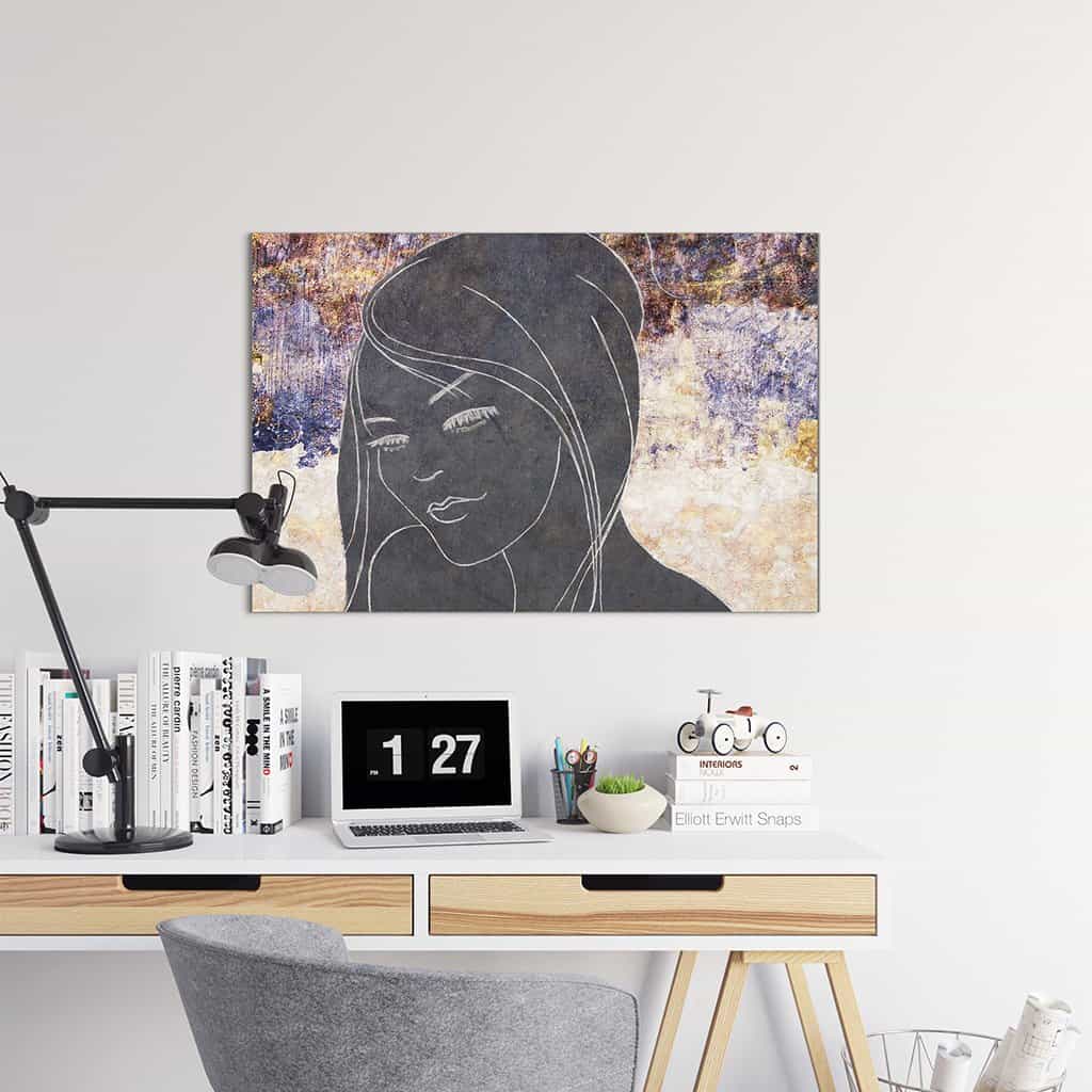 Contour van een vrouw