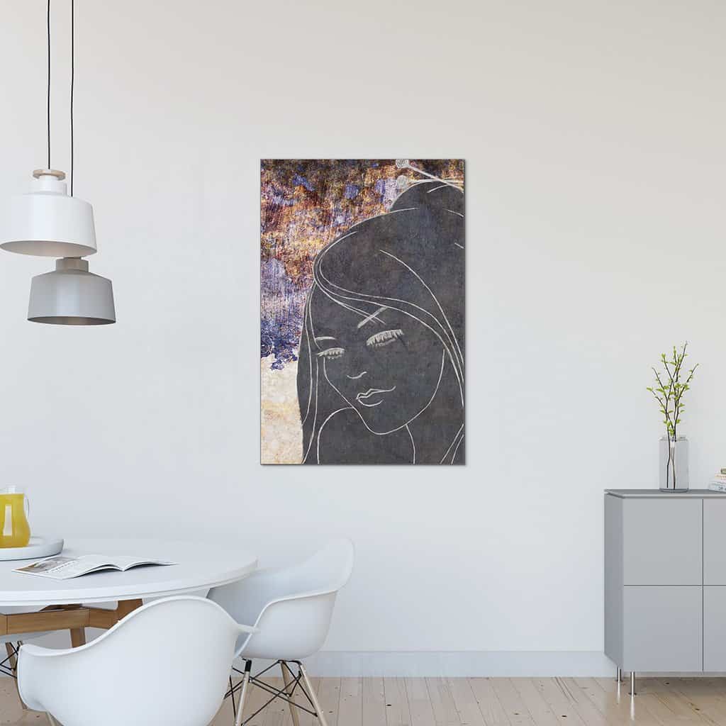 Contour van een vrouw
