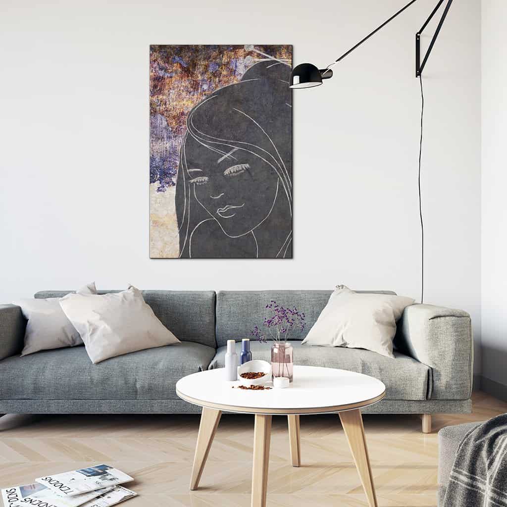 Contour van een vrouw