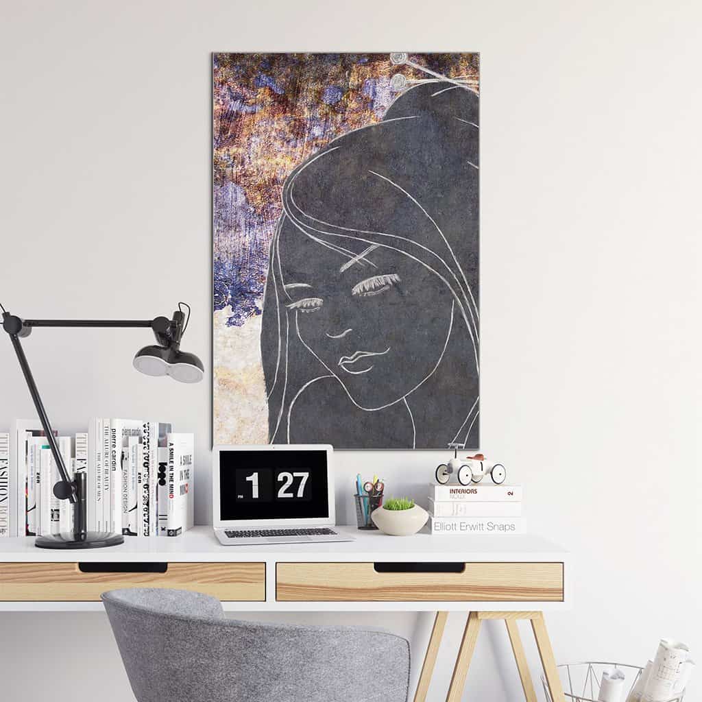 Contour van een vrouw