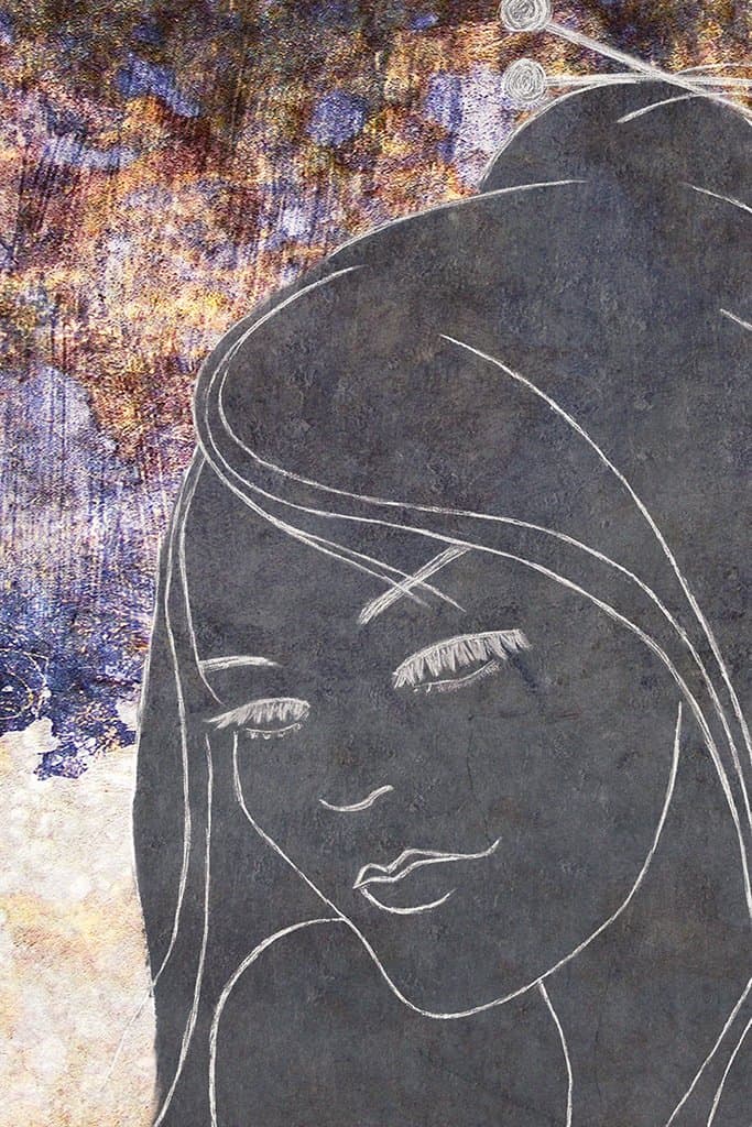Contour van een vrouw