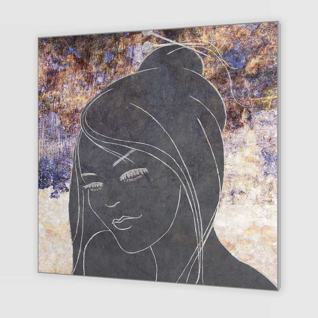 Contour van een vrouw