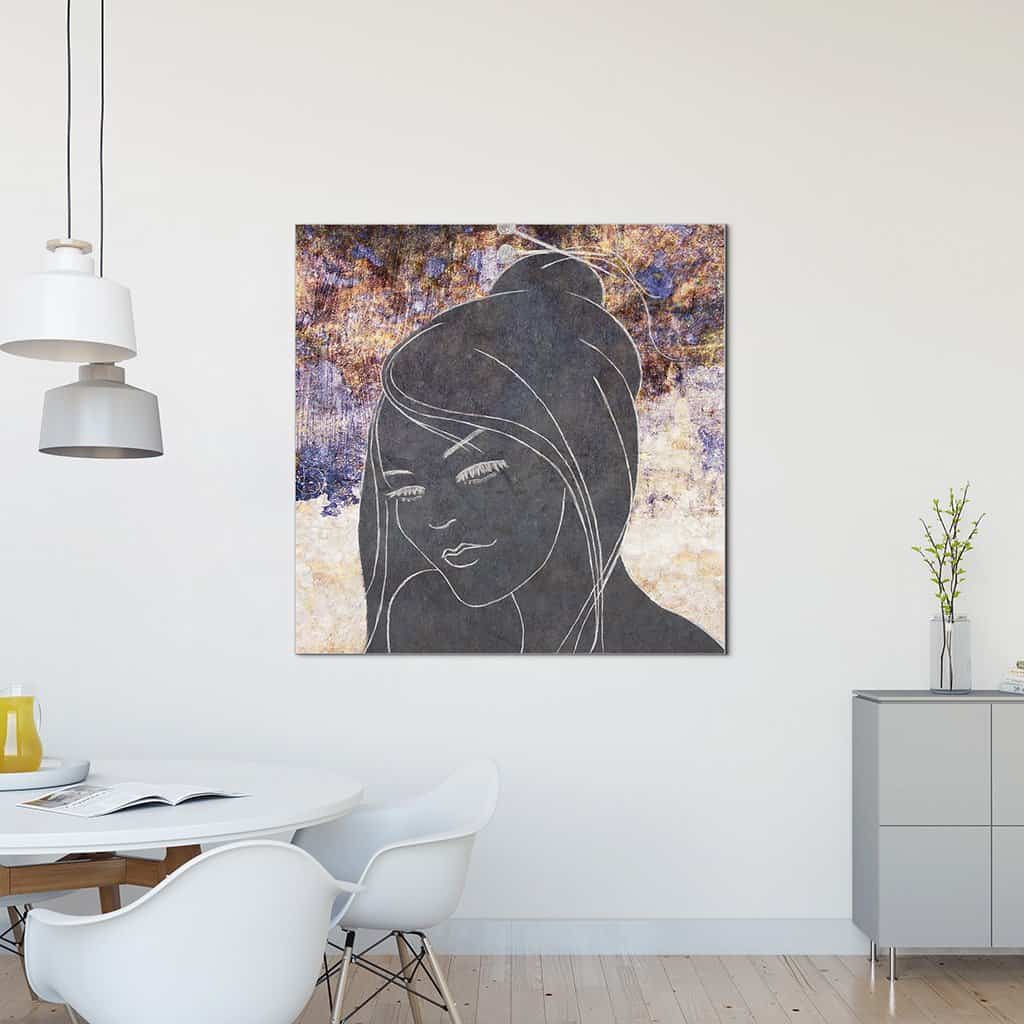 Contour van een vrouw