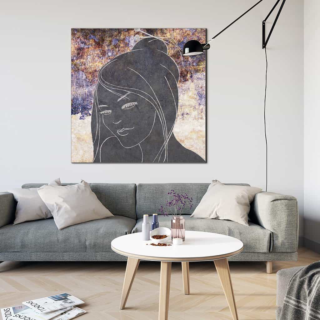 Contour van een vrouw
