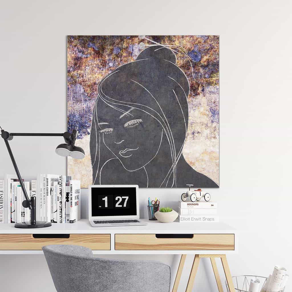 Contour van een vrouw