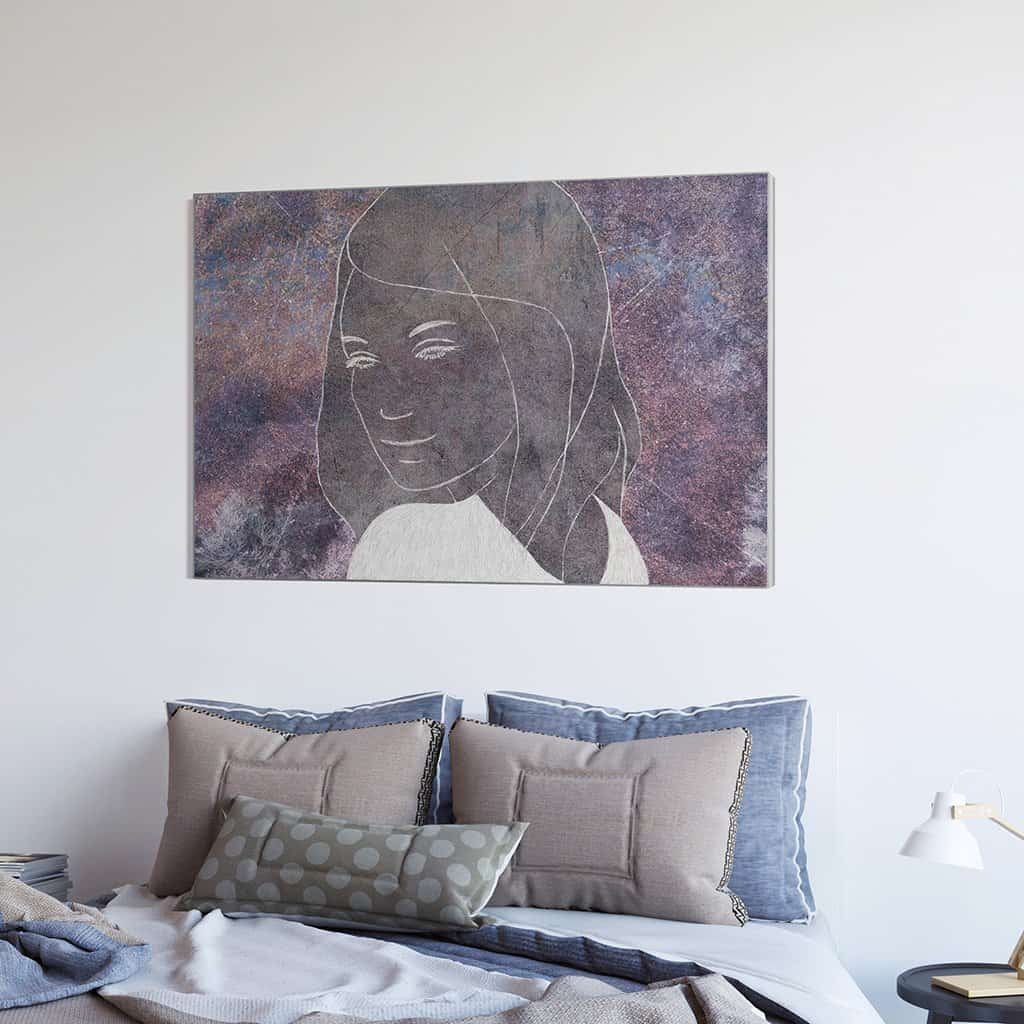 Contour van een vrouw