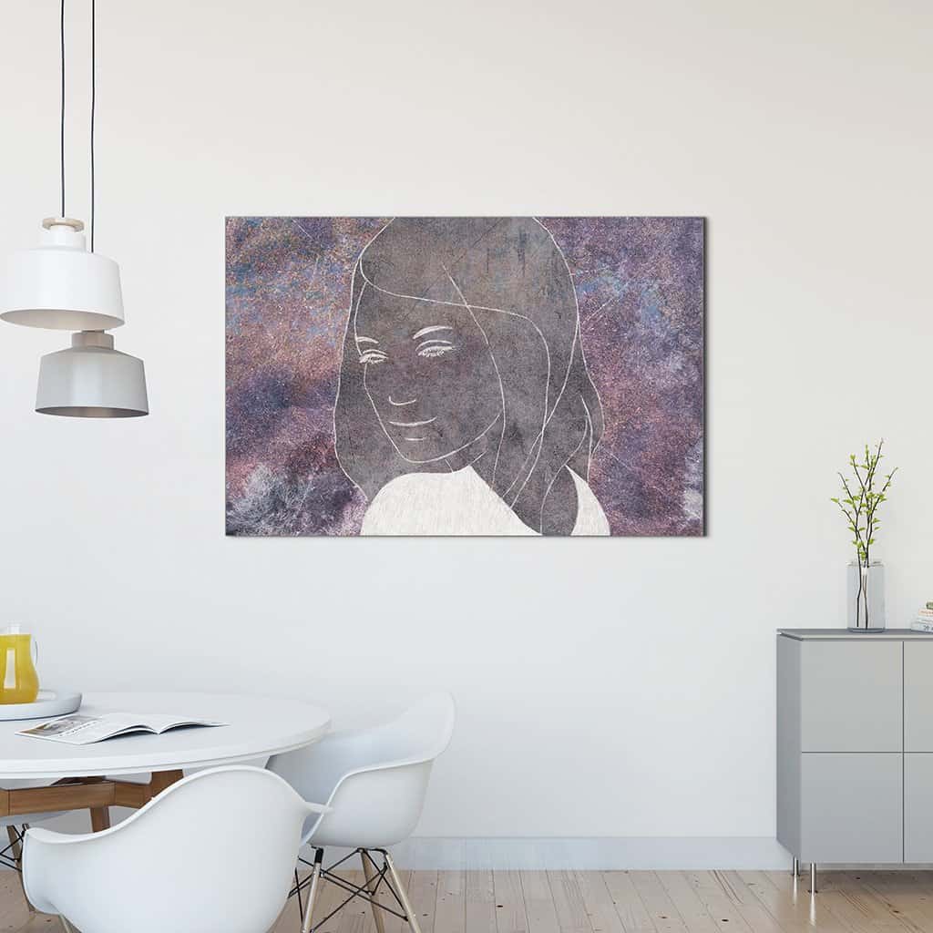 Contour van een vrouw