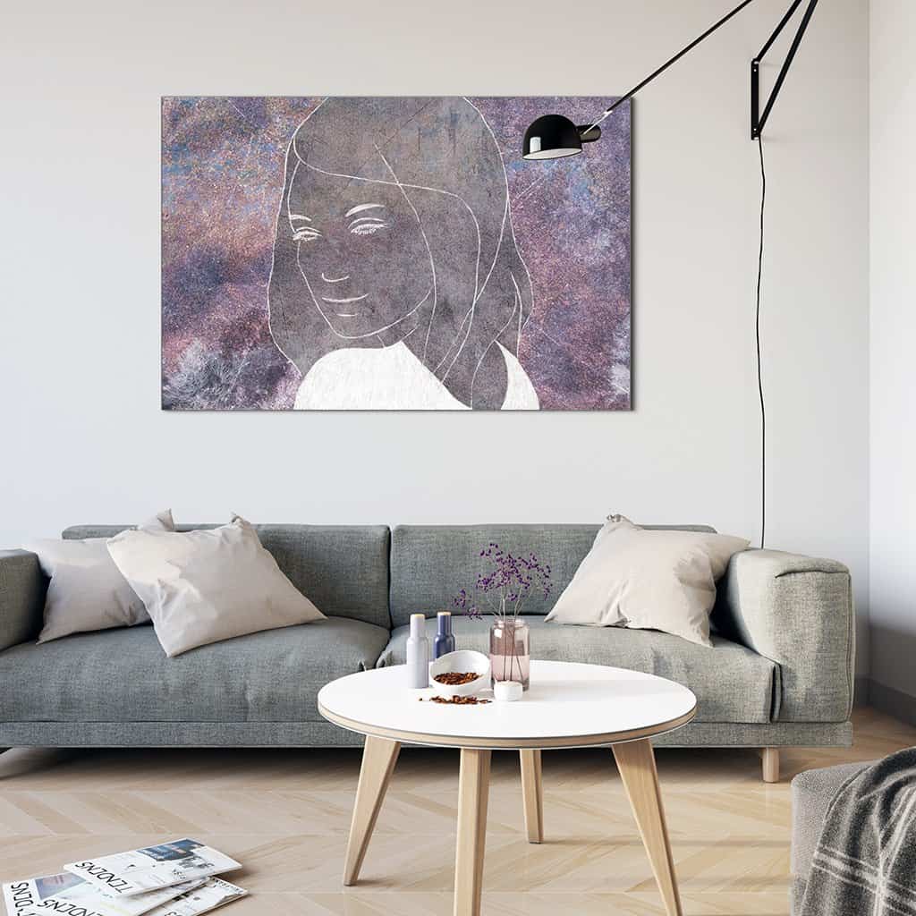 Contour van een vrouw