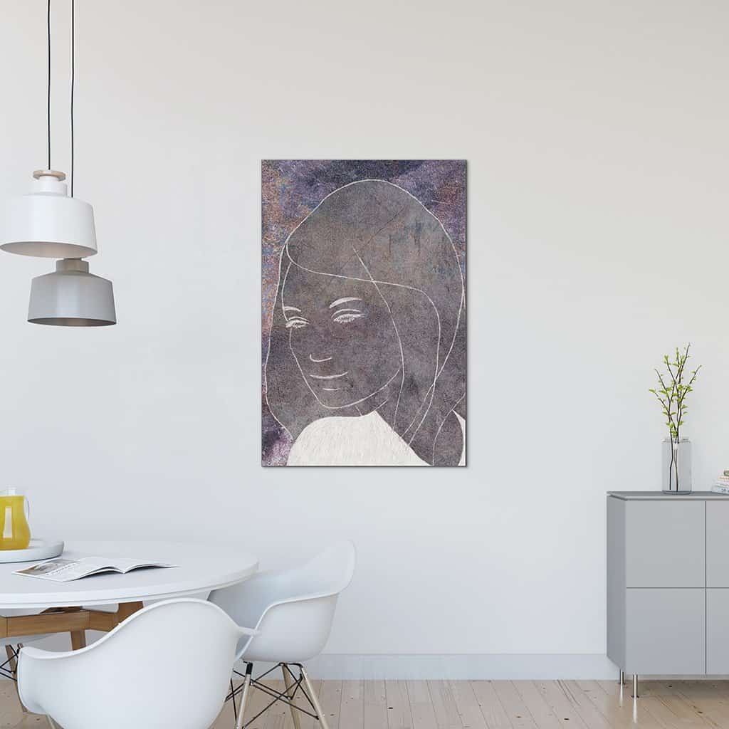 Contour van een vrouw