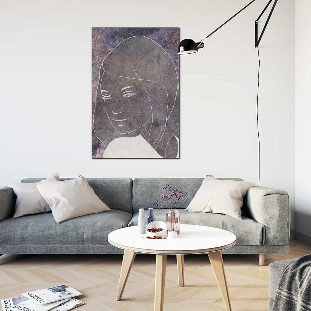 Contour van een vrouw