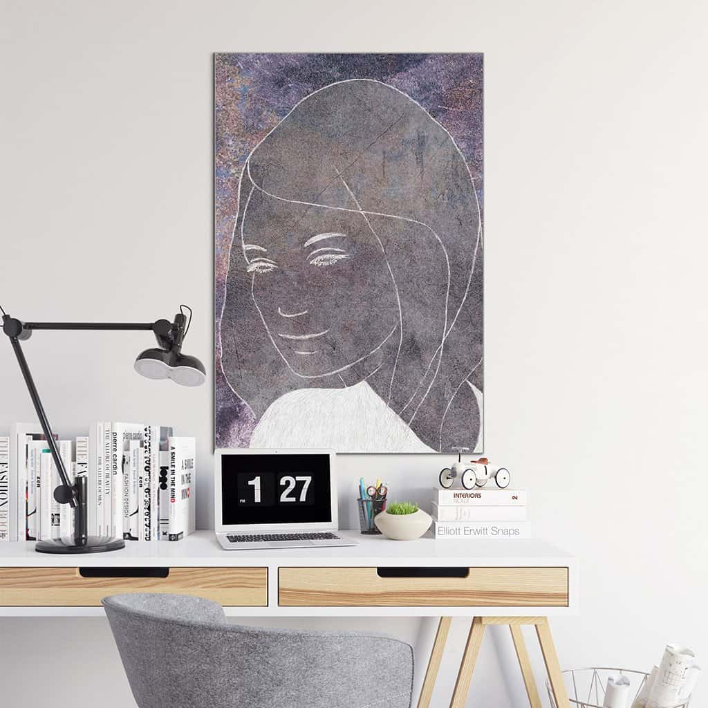 Contour van een vrouw
