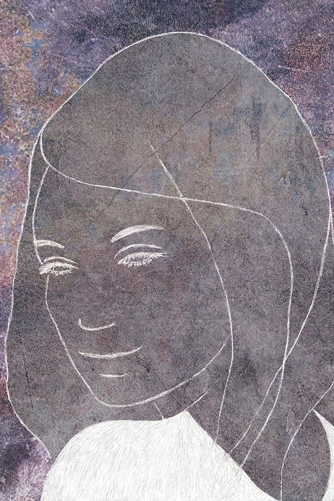 Contour van een vrouw