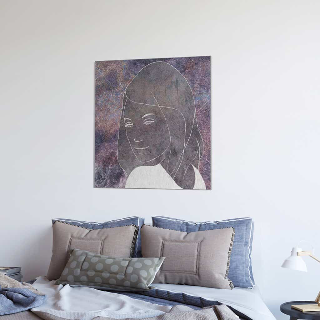 Contour van een vrouw