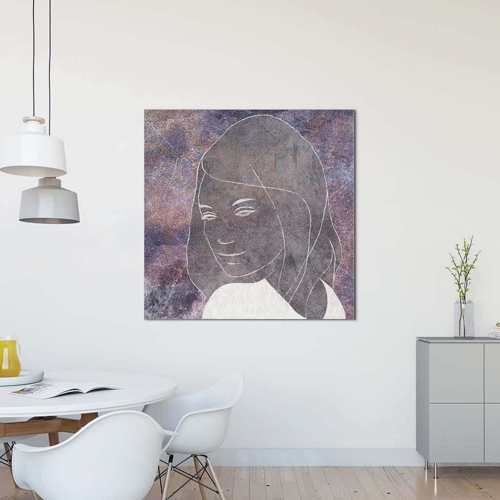 Contour van een vrouw