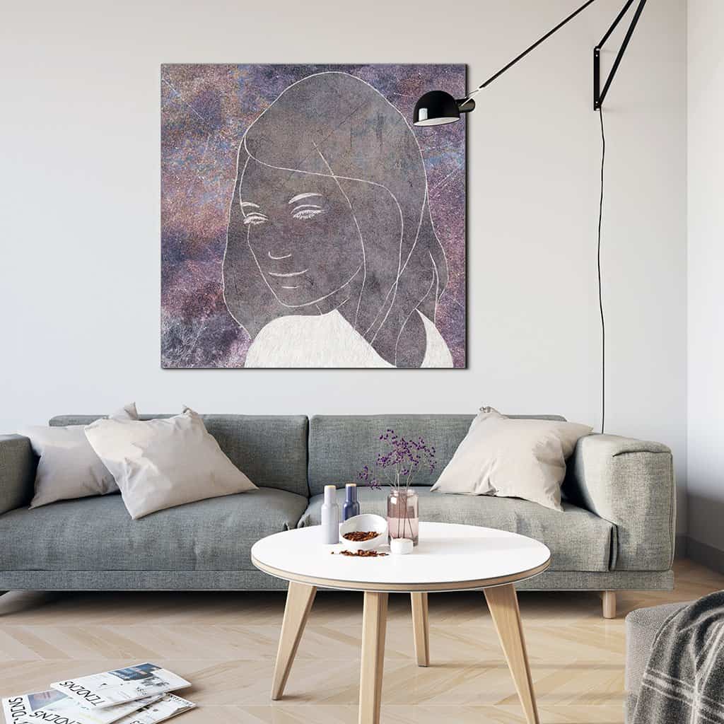 Contour van een vrouw