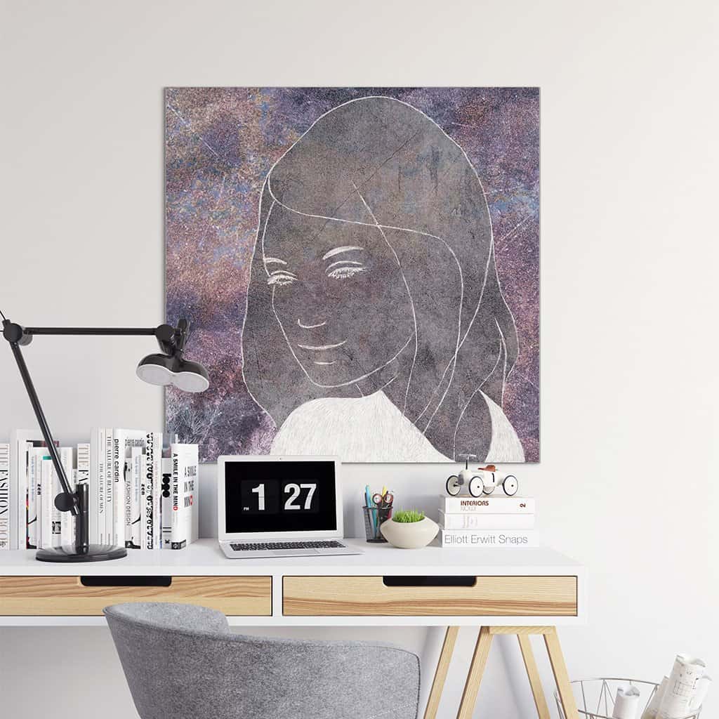 Contour van een vrouw