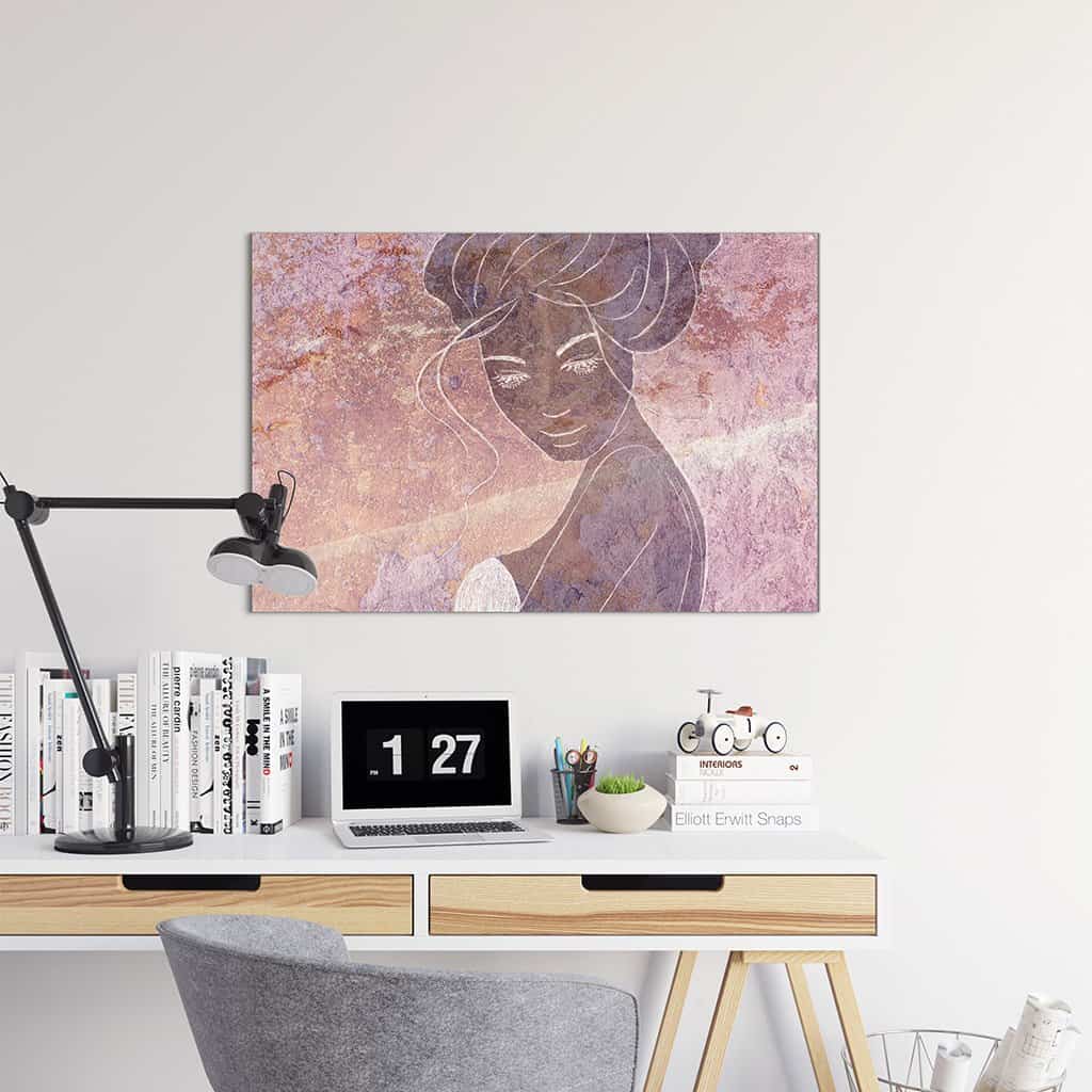 Contour van een vrouw