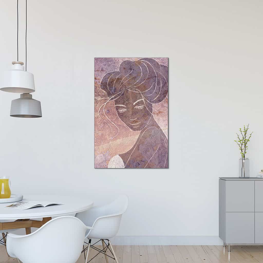 Contour van een vrouw