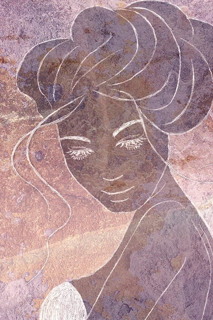 Contour van een vrouw