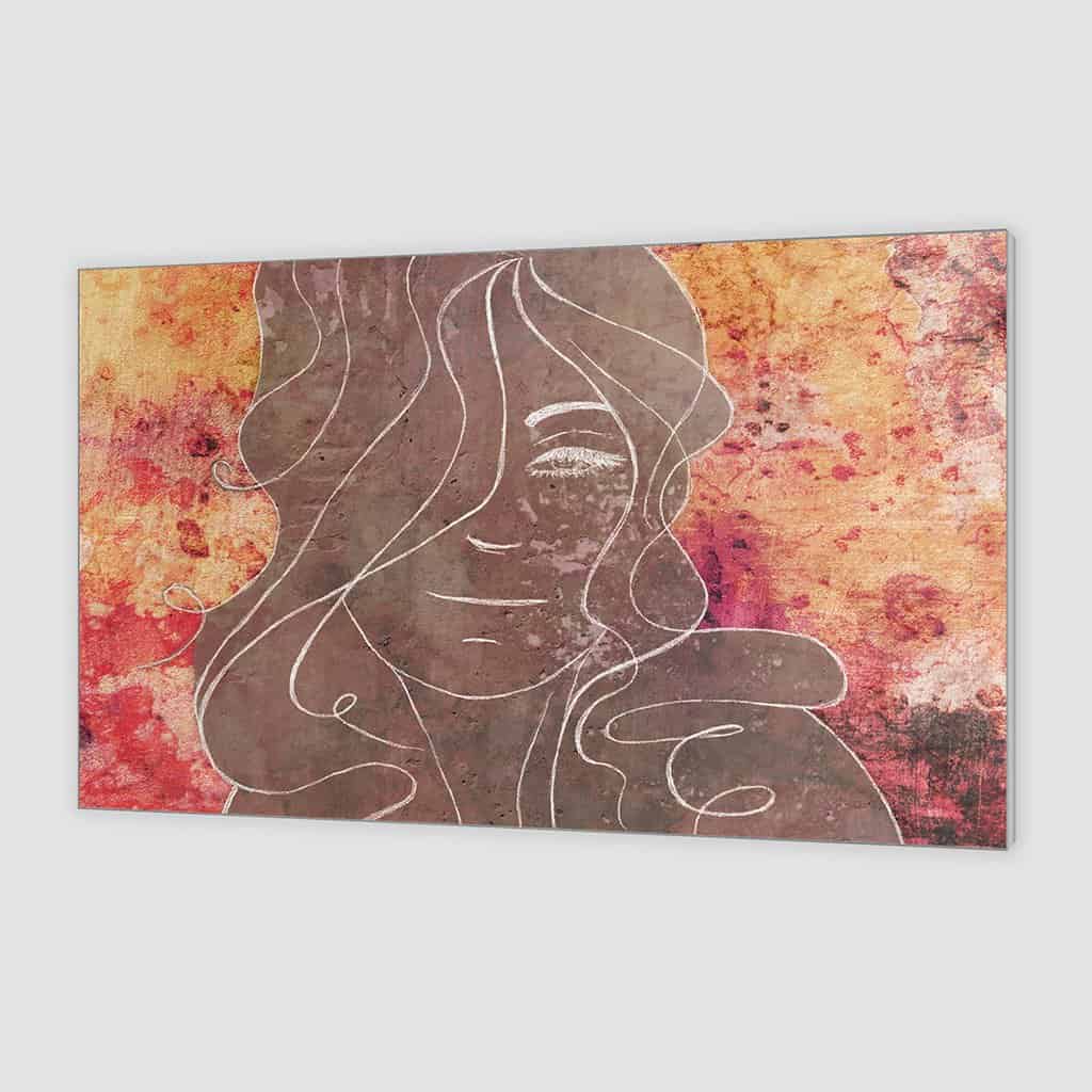 Contour van een vrouw