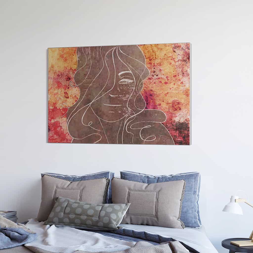 Contour van een vrouw