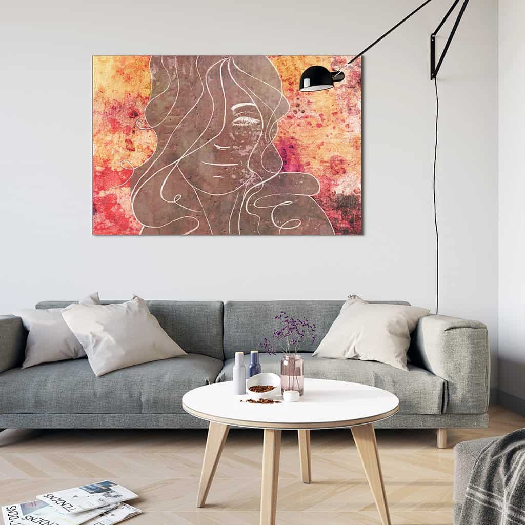 Contour van een vrouw