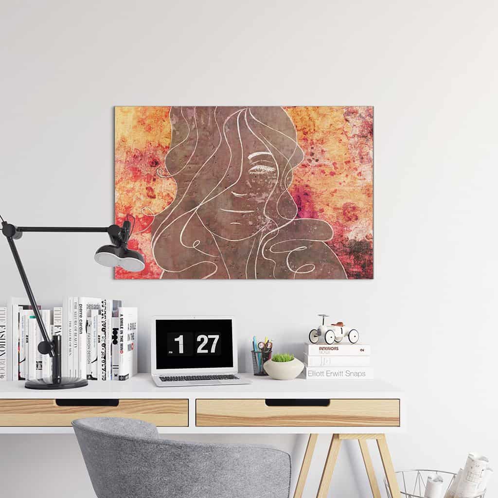 Contour van een vrouw