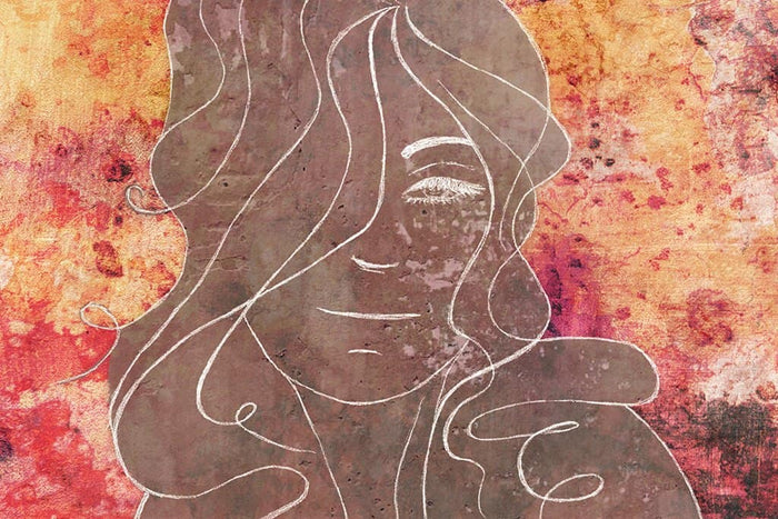 Contour van een vrouw