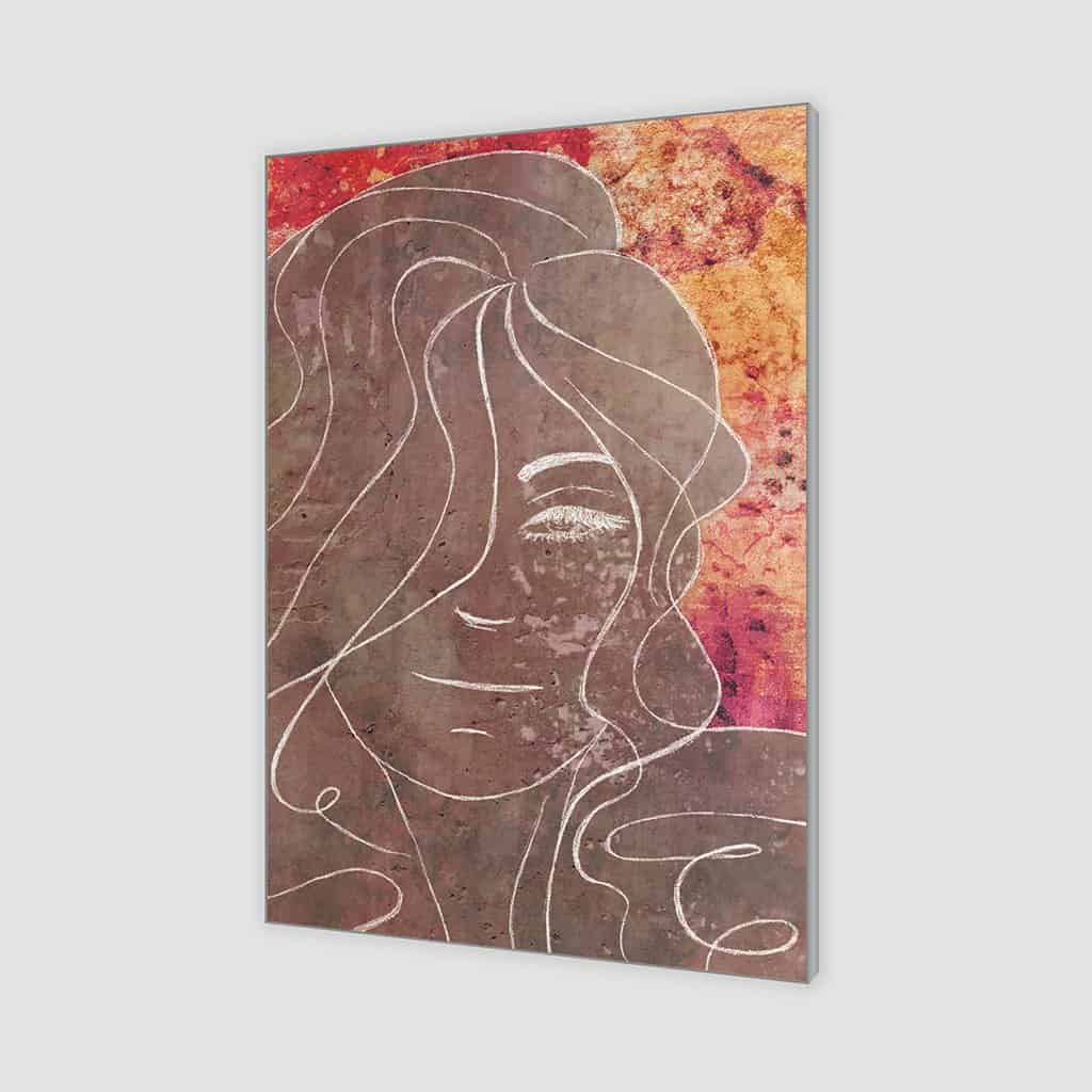 Contour van een vrouw